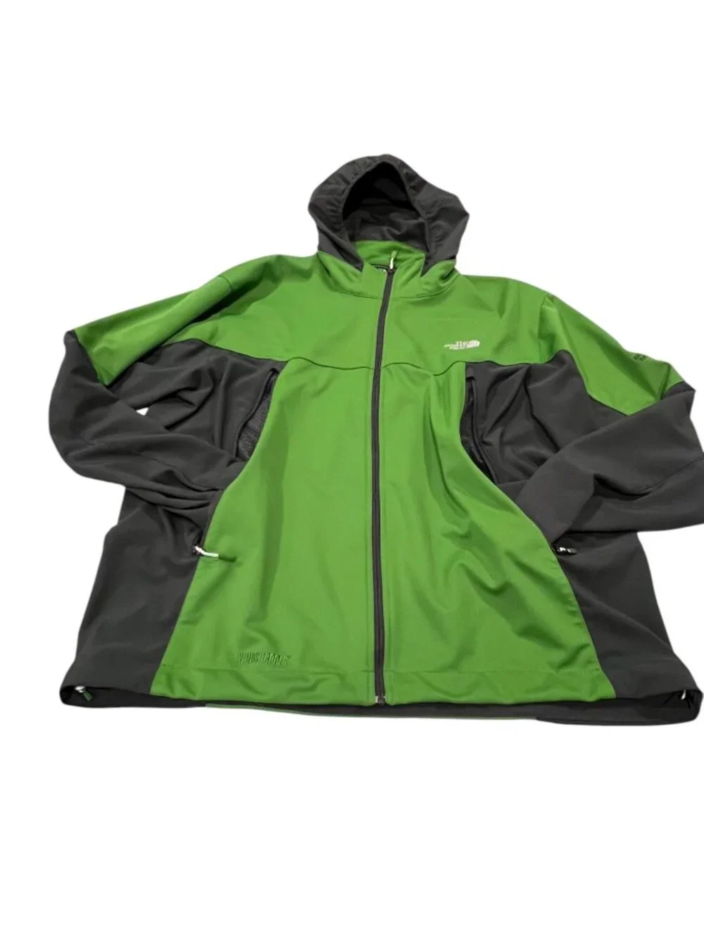 North Face Men's Full Zip Summit Series Windstopper Jacket, Green Gray, XXL